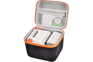 ALKOO Kids Speaker Case Compatible with Yoto Player - Kids Audio & Music Player & Cards Roald Dahl Splendiferous Collection and Charging Dock, Mesh Pocket Inside MP3 Speaker Plays Audiobooks Cards- Orange