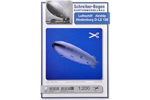 Aue-Verlag - Kit modello "Airship Hindenburg D-LZ 124 x 22 x 23 cm