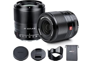 Lente VILTROX 23mm F1.4 AF para Montura Sony E, Lente de Enfoque automático APS-C Prime de Gran Apertura F/1.4 para cámaras Sony con Montura E a7III a7iv a7R fx30 zve1 a6100 a6400 a7SII a7C a7cii