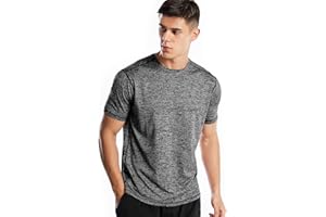 ZENGJO Sports T Shirt Men, Quick Dry Gym T Shirts Mens Running Top Short Sleeve