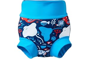 SPLASH ABOUT Baby & Toddler Happy Nappy Duo Reusable Swim Nappy with Silver Lining