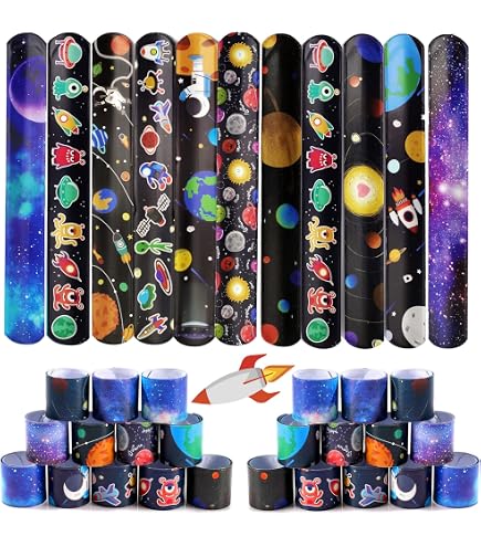 Bracciale A Scatto Per Bambini Con Astronauta E Adesivi, Set Gioco TOBJA