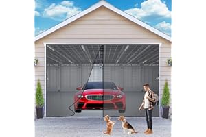 AIPPEI Moustiquaire sur Mesure AimantéE 300x250 cm MagnéTique Rideau De Porte Moustiquaire Porte Fenetre Anti Insecte Mouche Moustique pour Couloirs Patio, 2023-Version Noir