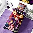 Halantex FNAF Security Breach Single Duvet Cover and Pillowcase Set – Poly-Cotton Blend – Reversible Bedding for Kids – Comfortable, Durable, and Easy Care