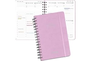 KUOGAS Kalendarz 2025, planer tygodniowy, terminarz 2025 jako terminarz semestralny ok. A5 (22 x 16 cm), 17-miesięczny terminarz (sierpień 2024-grudzień 2025)