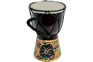 CIFFRE 15 cm Altura Pequeño Bebé Djembe tambor Bongo decoración tortuga