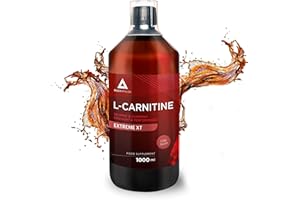 L-Carnitina EXTREME XT 1 Litro- Con Taurina e Guarana- Integratore sportivo Gusto Cola- Energia extra- Potente- Miglioramento delle prestazioni e del recupero- Dose sicura- Vegan- Bodyathlon