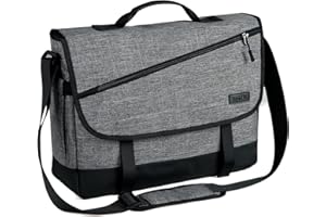VASCHY Borsa Tracolla Uomo, Borsello Uomo Tracolla Borsa PC 17 Pollici Ventiquattrore Uomo Borsello Uomo Borsa Messenger Vintage Tela Borse a Spalla con Tracolla Imbottita Festa del Papà