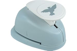 Rayher Paper Craft Punch with Dove Design, Lever Punch for Card Making and Scrapbooking, 2.54cm, 1", 89841000