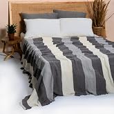 RAYME TEXTILE - Patterned Decorative Multi-Purpose M&uuml;slin Pique and Bedspreads, 100% Cotton 4 Layers Quality Soft Stylish Muslin Ya