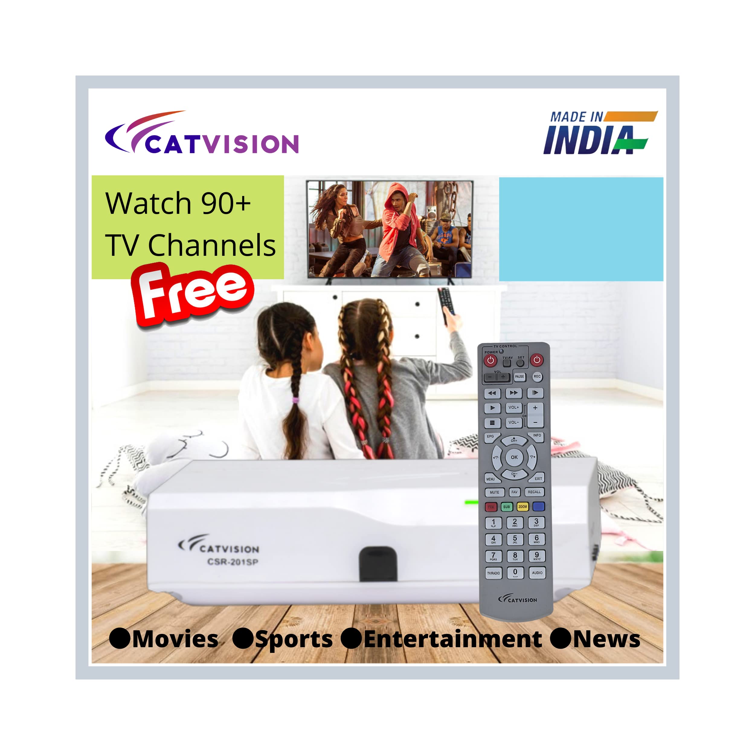 Catvision Doordarshan Freedish Set Top Box Review: Watch 90+ Channels in Standard Definition