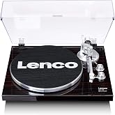 Lenco LBT-188 Wa Retro Koyu Kahverengi Bluetoothlu Pikap Plak &Ccedil;alar