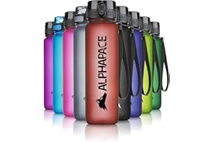ALPHAPACE Bidon sportowy – szczelna butelka sportowa na wodę, wolna od BPA, do jazdy na rowerze i sportów na świeżym powietrzu, z wkładką na owoce