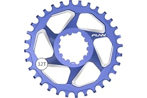 Funn Solo DX Narrow Wide Chainring for 9 10 11 12 Speed Chain, Fits SRAM Direct Mount Interface Crankset, 6mm Offset, Single Speed Bike Chain Ring for MTB, BMX Bike and Road Bike