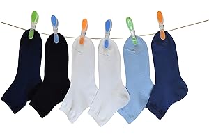 PETTI Artigiani Italiani - Calzini Bambino e Bambina, 6 Paia di Calzini Corti e Lunghi, Calzini Bambino Corti Femminuccia e Maschietto, Calzini Bambino Cotone Filo di Scozia, 100% Made in Italy