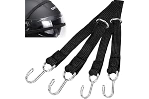 NC Wandefol 4-częściowy zestaw uniwersalnych napinaczy bagażowych z haczykami, bardzo mocne pasy mocujące, guma napinająca, ekspander. Płaska gumowa linka napinająca z haczykiem, zabezpieczenie ładunku, ekspander, 0,5 m/1 m