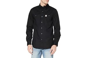 Carhartt Herren Rugged Professional-Serie Relaxed Fit, Langärmliges Canvas-arbeitshemd T-Shirt