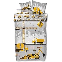 SkyBrands Parure de lit motif pelleteuse NB789 Jr. 100 x 135 40 x 60