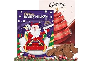 CANDY SMITHS Chocolate Advent calendar 2023 x 2 pack (145g) | Advent Calendar Kids 2023 | Advent Calendars for Kids | Cadbury Chocolate Advent | Chocolate Milk Advent Calendar