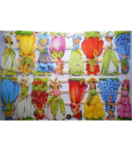 Glanzbilder-Set Tulpen & Blumen – 24x15 Cm Oblate Poesiebilder Für Scrapbooking & Deko