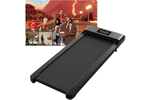 MJWW Raceable Walking Pad with AI Training, Max 136kg Under Desk Walking Treadmill Suitable for Intellegent Wearable Device, APP Control Walking Machine with Multi-Runner Races Door to Door Delivery