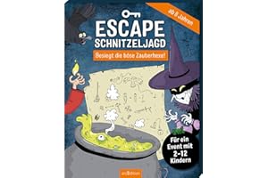ARS EDITION GMBH Escape-Schnitzeljagd – Besiegt die böse Zauberhexe!: Für ein Event mit 2-12 Kindern | Rundum-sorglos-Paket für den Kindergeburtstag drinnen und draußen