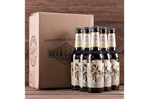 ‎BEER OF THE GODS - SINCE 2016 - WACKEN BRAUEREI WACKEN BRAUEREI Märzen Craft Beer Box 6 x 0,33 l Flasche | BALDUR | Viking Craftbeer Set Gift for Men | Wikinger Kraft Bier Geschenk für Männer | Party Festival Heavy Metal