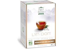 THES DE LA PAGODE Thés de la Pagode - Thé Lyn don Bio - Thé Bio Wulong à la goyave - Boîte 90 infusettes - Lutte contre les excès de sucre