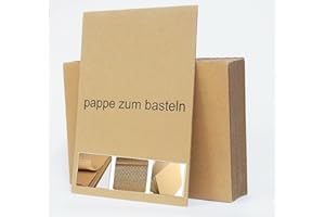 LEIMONRI 18 Pcs A4 Corrugated Cardboard Sheets - Thick Kraft Card for DIY, Craft Projects & Protective Packaging | Sturdy Brown Craft Board for Postal Parcels, Art Creations, Home Storage