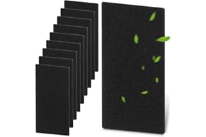 IXYDOR 10 Stück Trockner Filter Kompatibel für Bauknecht Privileg Whirlpool HX 481010354757, Trockner Wärmepumpentrockner Filter, Schwammfilter, Schaumstoff Filtermatte, Flusenfilter, 225 x 107 x 8 mm