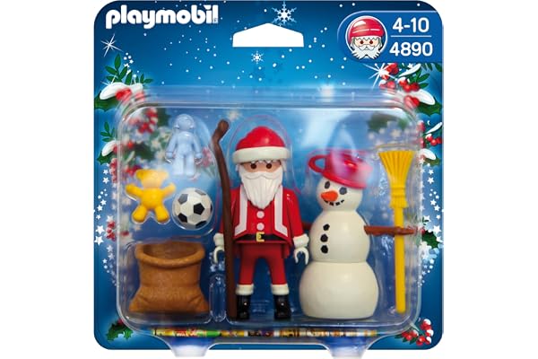 Playmobil - 4890 - Jeu de Construction - Père Noël et Bonhomme de Neige