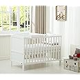 MCC Wooden Baby Cot Bed "Orlando" With Top Changer & Aloe Vera Water repellent Mattress (Mattress size : 120 x 60cm)