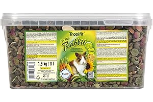 TROPIFIT Tropical Rabbit 3L / 1,5kg - Alimento Completo para Conejos con vainas de algarroba y Granos de Alfalfa Altamente proteínica