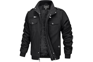 MAGCOMSEN Winterjacke Herren Jacke Warm Fleecejacke Männer Übergangsjacke Jacket Arbeitsjacke Parka Pilotenjacke Outdoor