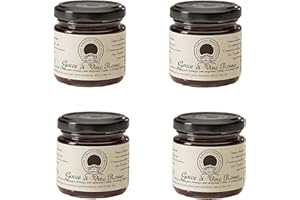 MARIANGELA PRUNOTTO - UNA DELIZIA ALBESE - FRUTTICULTORI IN ALBA DAL 1863 Azienda Agricola Prunotto Mariangela - “Gocce Di Vino Rosso” g. 100 - 4 Vasetti da 100 g (4x100g)