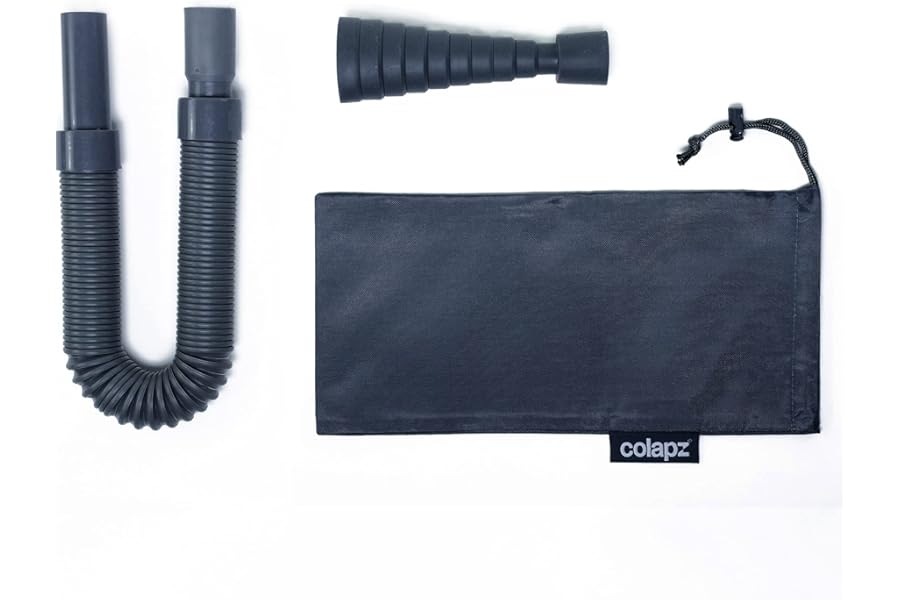Colapz Caravan Accessories - Motorhome Waste Pipe Adaptor Kit with Collapsible, Extendable & Adjustable Adapter. Caravan Wate Water Pipe Kit. Campervan Accessories