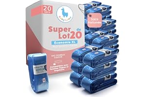 BABY LAMA Recharges Universelles pour Poubelle à Couches – Compatibles avec Recharge Poubelle à Couche Tommee Tippee et Angelcare – Sac Poubelle Couche Antiodeur, Hygiénique et Économique (20)