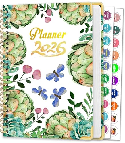 BEZEND Familieplanner 2025 met 6 Kolommen, 18,9 x 24,1 cm, Kamilietimer