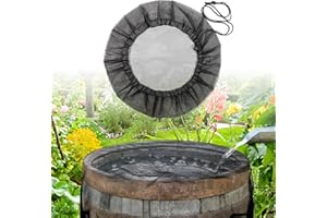 ‎VEGAMALL Regentonnen Netz Verstellbares Regentonnennetz 110CM Mit Zugkordel Schutz vor Laub Insekt parentasin