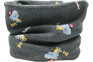 COLOURFUL BABY WORLD Kids Boys Girls Cotton Multi Use Neck Warmer Scarf Hat Bandana (Dark Grey Dinosaur Police (DinosauP))