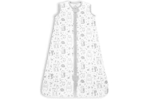 Mama Cheetah Baby-Schlafsack, 2,5 Tog, Winter-Baby-Schlafsack mit 2-Wege-Reißverschluss, Bio-Baumwolle, Wickeltuch, Übergang, tragbare Decke für Jungen, Mädchen, Kleinkinder, 6–12 Monate, 1 Stück