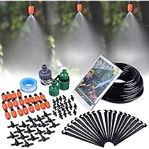Kit Di Irrigazione A Goccia Automatico Fai Da Te – 60m, 175 Pezzi – Con Emettitori Regolabili E Accessori