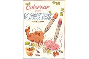 Colorear con markers: Alivia tu estrés con este relajante libro de colorear para rotuladores, lápices de color, bolígrafos de gel o acuarelas (Montena)