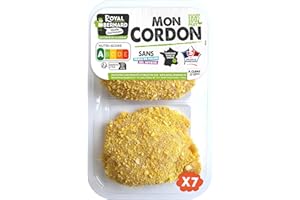 Royal Bernard - Assortiment Mon Cordon - Colis de 14 Cordons Bleus Nutri-Score A - Volaille 100% Française - Sans Huile de Palme, sans Conservateur, Sans Sel Nitrité - 2 kilos