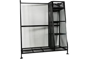 Suncast GO3216 ® Premium Golf Bag Stand Organiser Rack Suitable For Two Golf Bags & Accessories