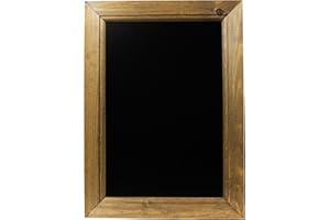 GEGIZUN Chalkboards UK Pizarra enmarcadas Roble Oscuro, Color Negro, Madera, A3 (45 x 32.7 x 1.5cm)