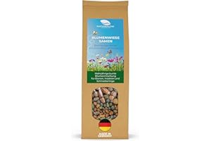 NATUREFLOW Wildblumensamen mehrjährig & winterhart - 400g Bienenwiese Saatgut im Lehmmantel aus Deutschland - 100% Natürliche Blumensamen - Blumenwiese Samen für 20m² wunderschöne Wildblumen Blühwiese