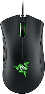Razer DeathAdder Essential (2021) Wired Gaming Mouse with Optical Sensor with 6400 DPI (5 Programmable Buttons, Ergonomic For