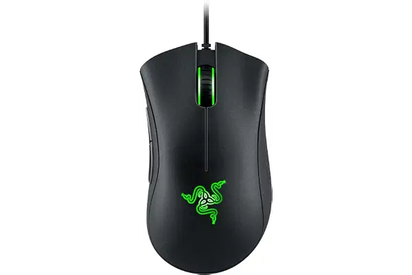 Razer DeathAdder Essential - Ratón Gaming con sensor óptico, 6400 DPI (5 botones programables, interruptores mecánicos, agarres laterales de goma), Negro