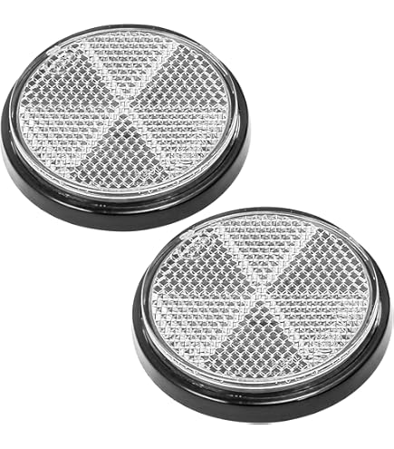 AGRISHOP 2 Pezzi Catarifrangenti Rettangolari Bianchi E4 - Autoadesivi Per Rimorchio, Caravan, Bici, Omologati UE - Foto 6